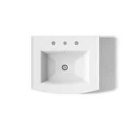 Archer 24'' rectangular pedestal bathroom sink - image 10