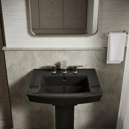 Archer 24'' rectangular pedestal bathroom sink - image 7