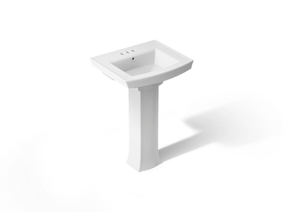 Archer 24'' rectangular pedestal bathroom sink by Kohler