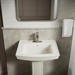 Archer 24'' rectangular pedestal bathroom sink - image 8