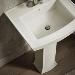 Archer 24'' rectangular pedestal bathroom sink - image 6