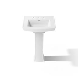 Archer 24'' rectangular pedestal bathroom sink - image 12