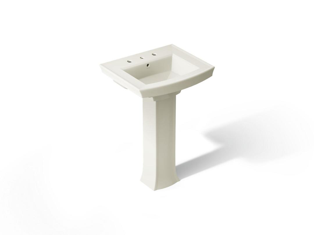 Archer 24'' rectangular pedestal bathroom sink by Kohler