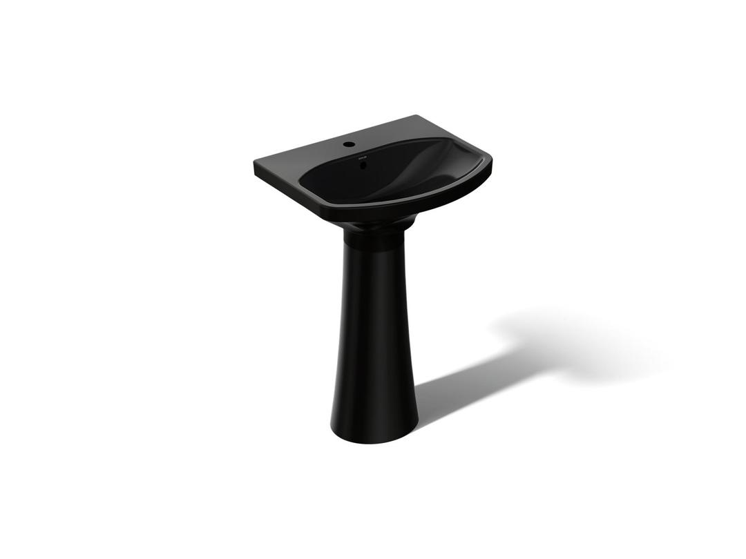 Kohler | Cimarron | Complete Pedestal Bathroom Sink - Black by Kohler