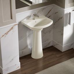 Kohler | Cimarron | Complete Pedestal Bathroom Sink - Biscuit - image 2