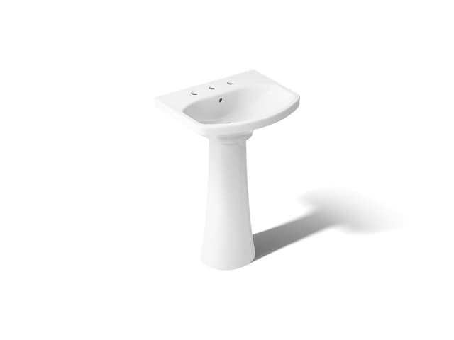 Kohler | Cimarron | Complete Pedestal Bathroom Sink - White