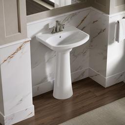 Kohler | Cimarron | Vessel Only Pedestal Bathroom Sink - White - image 2