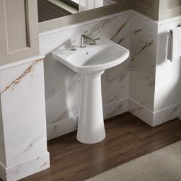 Kohler | Cimarron | Vessel Only Pedestal Bathroom Sink - White - image 2