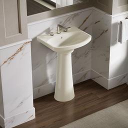 Kohler | Cimarron | Vessel Only Pedestal Bathroom Sink - Biscuit - image 2