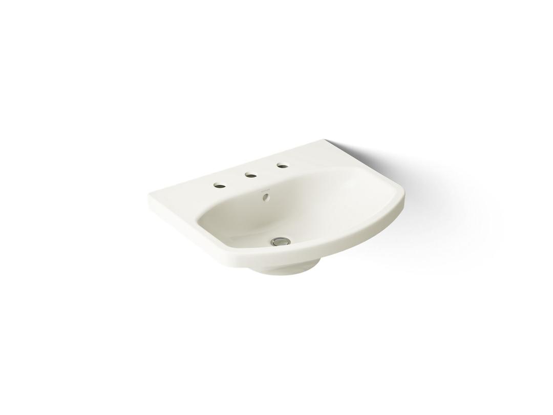 Kohler | Cimarron | Vessel Only Pedestal Bathroom Sink - Biscuit by Kohler