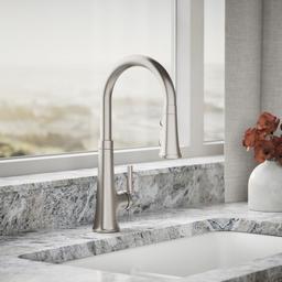 Kohler | Tone | Pull Down Kitchen Faucet - Vibrant Stainless - image 2