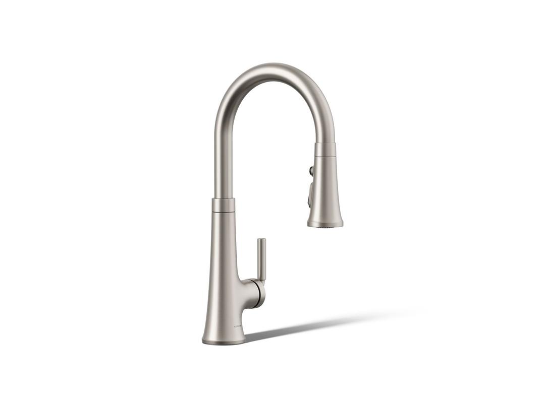Kohler | Tone | Pull Down Kitchen Faucet - Vibrant Stainless by Kohler