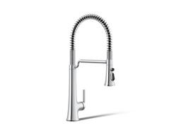 Kohler Tone Semi-professional pull-down kitchen sink faucet with three-function sprayhead - Polished Chrome - image 1