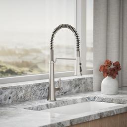Kohler Tone Semi-professional pull-down kitchen sink faucet with three-function sprayhead - Vibrant Stainless - image 2