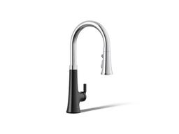 Kohler | Tone | Pull Down Kitchen Faucet - Polished Chrome With Matte Black - image 1