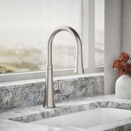 Kohler | Tone | Pull Down Kitchen Faucet - Vibrant Stainless - image 2