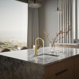 Kohler | Tone | Bar Sink Faucet - Vibrant Brushed Moderne Brass - image 4