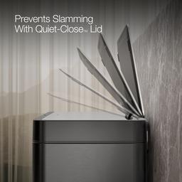 13-gallon touchless stainless steel trash can - image 6