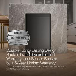 13-gallon touchless stainless steel trash can - image 13