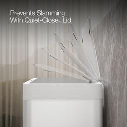 13-gallon touchless stainless steel trash can - image 6