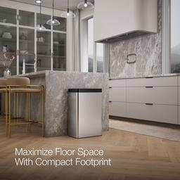 13-gallon touchless stainless steel trash can - image 10