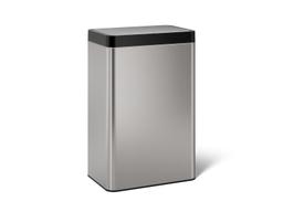 13-gallon touchless stainless steel trash can - image 1
