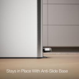 13-gallon stainless steel slim step trash can with bifold lid - image 11