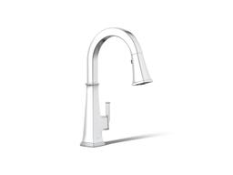 Kohler Riff Pull-down kitchen sink faucet with three-function sprayhead - Polished Chrome - image 1