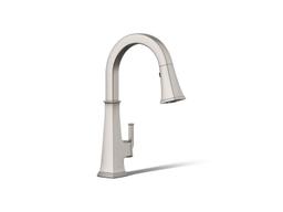 Kohler Riff Pull-down kitchen sink faucet with three-function sprayhead - Vibrant Stainless - image 1