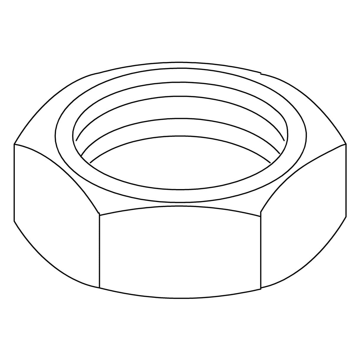 Nut, 1.25-14Ns-2B by Kohler Genuine Parts
