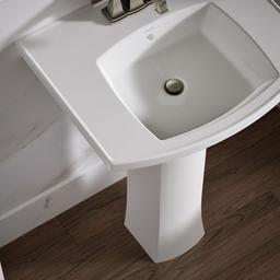 Kelston 23-3/4'' rectangular pedestal bathroom sink - image 5