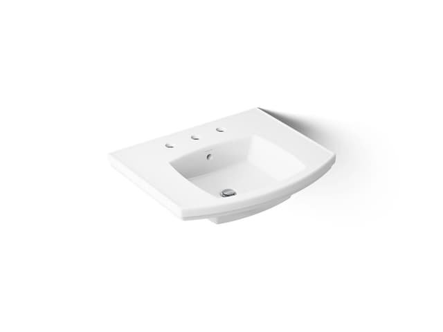 Kohler Kelston 23-3/4'' rectangular pedestal bathroom sink - White