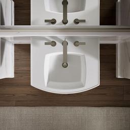 Kelston 23-3/4'' rectangular pedestal bathroom sink - image 8