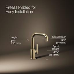 Kohler Purist Beverage faucet - Vibrant French Gold - image 3