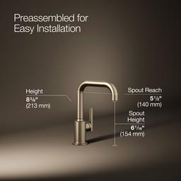 Kohler Purist Beverage faucet - Vibrant Brushed Bronze - image 3