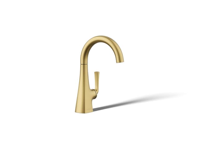 Kohler Graze Beverage faucet - Vibrant Brushed Moderne Brass