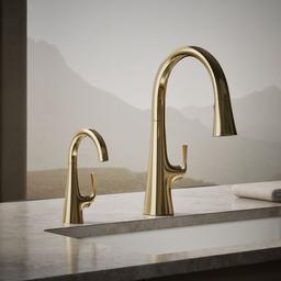 Kohler Graze Beverage faucet - Vibrant French Gold - image 4