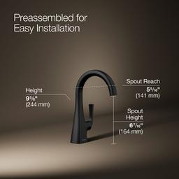 Kohler Graze Beverage faucet - Matte Black - image 3
