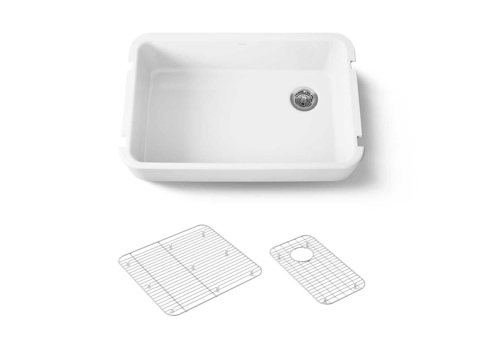 Kohler Ironridge 34'' undermount single-bowl farmhouse kitchen sink - White by Kohler