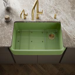 Kohler Ironridge 34'' undermount single-bowl farmhouse kitchen sink - Fresh Green - image 2
