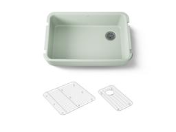 Kohler Ironridge 34'' undermount single-bowl farmhouse kitchen sink - Aspen Green - image 1