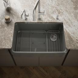 Kohler Ironridge 34'' undermount single-bowl farmhouse kitchen sink - Thunder Grey - image 2