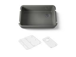 Kohler Ironridge 34'' undermount single-bowl farmhouse kitchen sink - Thunder Grey - image 1