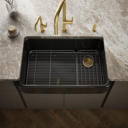 Kohler Ironridge 34'' undermount single-bowl farmhouse kitchen sink - Black - image 2