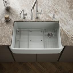 Kohler Ironridge 34'' undermount single-bowl farmhouse kitchen sink - Ice Grey - image 2