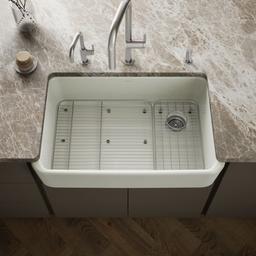 Kohler Ironridge 34'' undermount single-bowl farmhouse kitchen sink - Dune - image 2