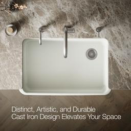 Kohler Ironridge 34'' undermount single-bowl farmhouse kitchen sink - Dune - image 4