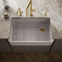 Kohler Ironridge 34'' undermount single-bowl farmhouse kitchen sink - Truffle - image 2