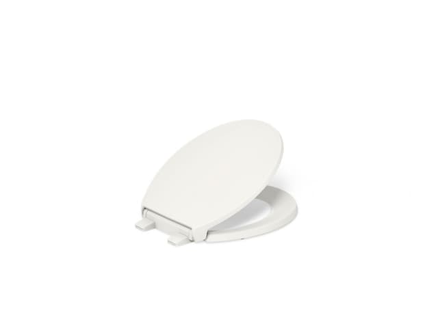 Kohler Border ReadyLatch Quiet-CloseE round-front toilet seat with antimicrobial agent - Biscuit