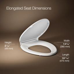 Border ReadyLatch Quiet-CloseE elongated toilet seat with antimicrobial agent - image 3